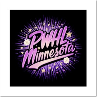 PWHL Minnesota decorations effect Posters and Art